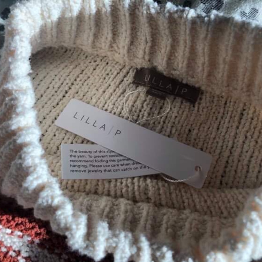 Lilla P Mock Neck Poncho - Picture 3 of 3